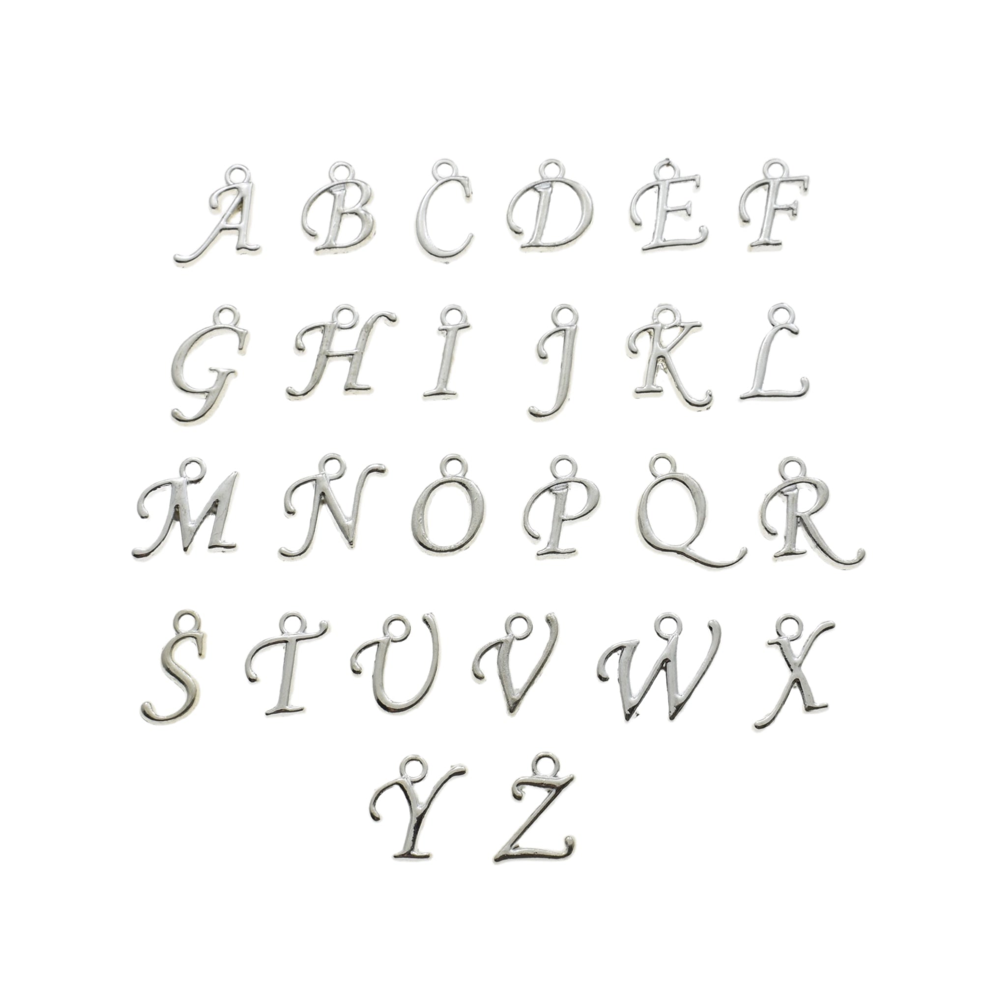 Silver or Gold Add On Script Initials