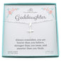 Goddaughter Cross Necklace in Sterling Silver