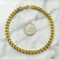 Men's Gold 6mm Curb Bracelet in Stainless Steel. Waterproof. Men's Jewelry.