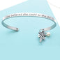 Dental Hygienist Bracelet. Stainless Steel. DH Caduceus