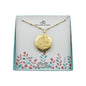 Floral Photo Locket Necklace in Stainless Steel. Personalized Locket. Engraved Personalized Locket.