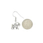 Goat Earrings in Silver Toned Metal