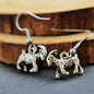 Goat Earrings in Silver Toned Metal
