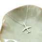 Jet Plane Necklace in Sterling Silver