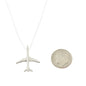 Jet Plane Necklace in Sterling Silver