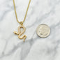 Gold Plated Snake Necklace on a Yellow Gold Plated Popcorn Chain. Snake Necklace. Year of the Snake. 2025