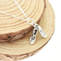 Tap Dance Shoes Necklace in Sterling Silver