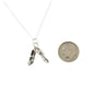 Tap Dance Shoes Necklace in Sterling Silver