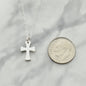 Godchild Cross Necklace in Sterling Silver