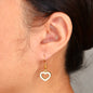 Enamel Love Heart Charm Earrings. Valentine's Day Gifts.