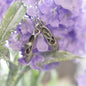 Ballet Slippers Necklace in Antique Silver Pewter