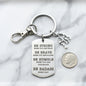 Wrestling Keychain in Stainless Steel