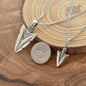 Father and Son Arrowhead Necklace set