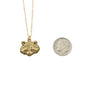 Raccoon Necklace in Gold Plated Pewter