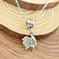 Pomeranian Necklace in Antique Silver Pewter