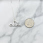 Sweet 16 Birthday Necklace in Sterling Silver
