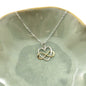 Daughter in Law Infinity Heart Necklace in Sterling Silver and Bronze