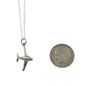 Airplane Necklace in Sterling Silver