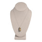 Roller Skating Necklace in Gold Plated Pewter and Stainless Steel