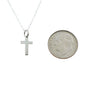 Little Girl's Tiny Cross Necklace in Sterling Silver