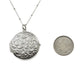Floral Photo Locket Necklace in Stainless Steel. Personalized Locket