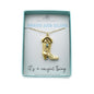 Gold Cowboy Boot Necklace Accented With Turquoise Gemstone. Western Jewelry. Cowgirl Necklace. Horse Jewelry.