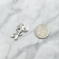 Ballet Slippers Necklace in Sterling Silver with Personalized Initial