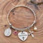 First Communion Bangle Bracelet in Stainless Steel