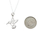 Hummingbird Necklace in Sterling Silver
