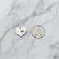 Mother and Daughter Cut Out Heart Necklace Set in Sterling Silver
