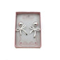 Silver Bow Clip On Earrings. Coquette Bow Jewelry.