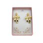 Gold Bow Clip On Earrings. Coquette Bow Jewelry.