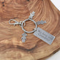 Personalized Family Keychain Grandma Keychain Laser Engraved Gift Mother's Day Gift