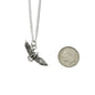 Hawk Necklace in Antique Silver Pewter