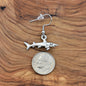Shark Earrings in Antique Silver Pewter