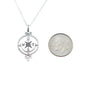 Compass Necklace in Sterling Silver