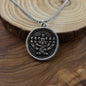 Menorah Necklace in Stainless Steel. Jewish Gifts. Men's Jewelry