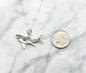 Great White Shark Necklace in Sterling Silver on a Satellite Chain. Gift for Shark Lover.  Gift for Marine Biologist. Ocean Life.