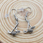 Golf Club Earrings in Antique Silver Pewter or 24K Gold Plated Pewter