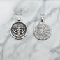 Menorah Necklace in Stainless Steel. Jewish Gifts. Men's Jewelry