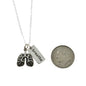 Respiratory Therapist Lungs Necklace in Sterling Silver