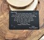 Custom Personalized Wallet Card for Father's Day. Gift from Daughter to Dad. Laser Engraved.