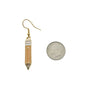 Pencil Earrings in Gold Toned Enamel. Gifts for Teacher. Back to School