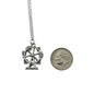 Ferris Wheel Necklace in Antique Silver Pewter