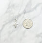Tiny Hummingbird Necklace in Sterling Silver