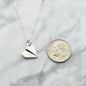 Paper Airplane Necklace in Sterling Silver