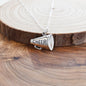 Cheer Megaphone Necklace in Sterling Silver