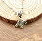Bichon Frise Necklace in Antique Silver Pewter