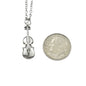 Violin Necklace in Silver Pewter