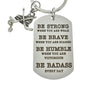 Ice Hockey Dog Tag Keychain